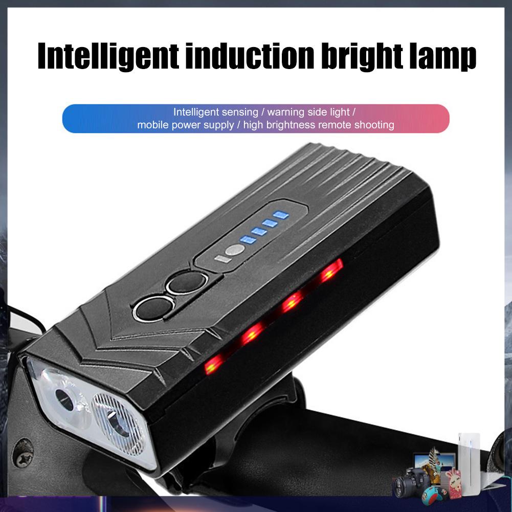 Đèn Pha T6 LED 800LM Cảm Biến Thông Minh Chống Nước Dành Cho Xe Đạp