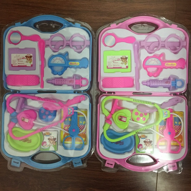 Bộ đồ chơi vali bác sĩ 14 món an toàn dành cho bé trai bé g XF7769-H