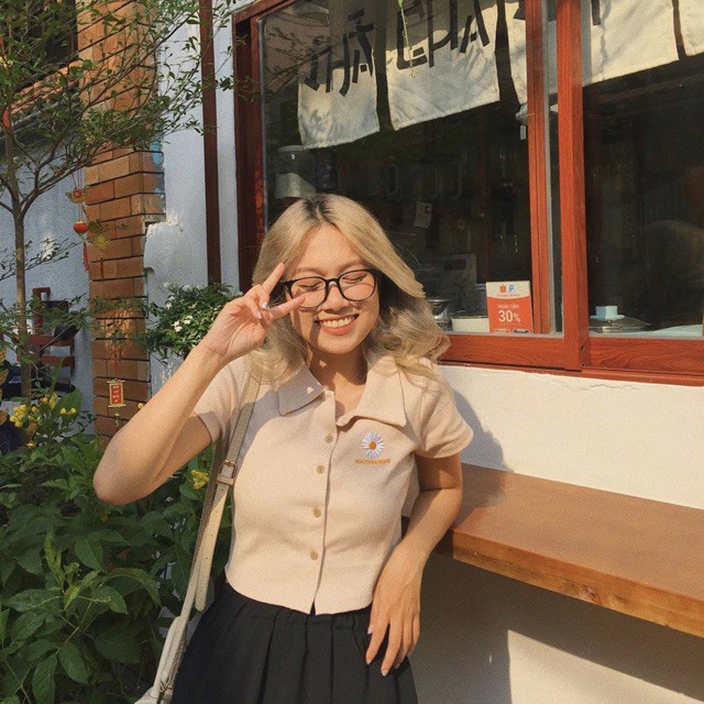 Áo Thun Polo Nữ🌸FREESHIP🌸 Áo Phông Polo  Cực Đẹp  hoa cúc  freesize dưới 58 kg < chất vải cotton > siêu mát | BigBuy360 - bigbuy360.vn