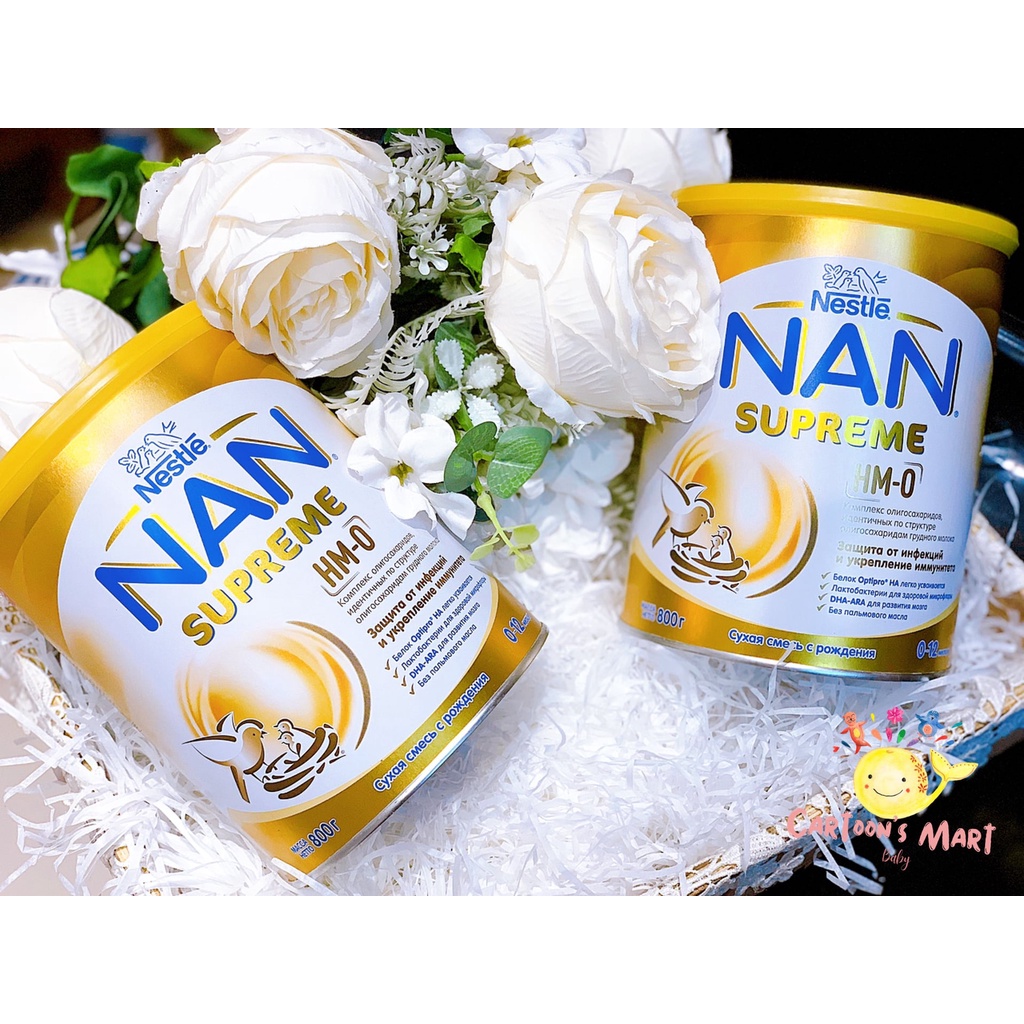 Sữa Nan Supreme HMO Nga thủy phân một phần - 800g