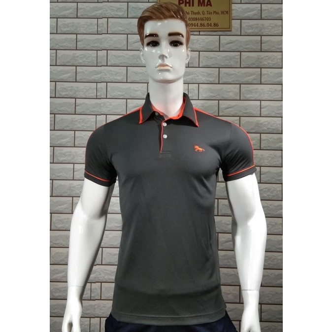 Áo Thun Nam Thể Thao FIMA FS026, Chất Thun Lạnh, Mát mịn, Co Giãn và thấm hút mùi hôi tốt, Logo CON NGỰA/FIMA