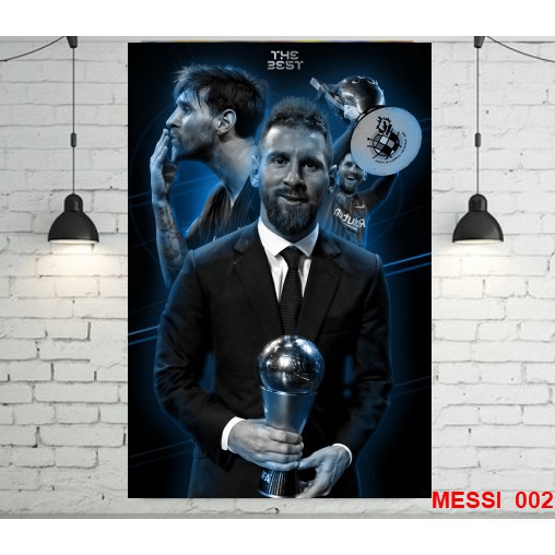 Poster decal dán tường cầu thủ Messi