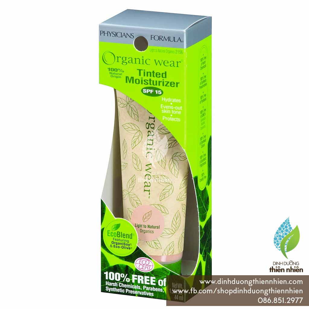 Kem Nền Hữu Cơ Tinted Moisturizer của Physicians Formula Organic Wear, 100% Thiên Nhiên, 80% Hữu Cơ | BigBuy360 - bigbuy360.vn