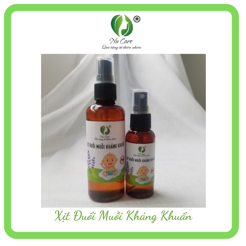 Chai tinh dầu xịt xua muỗi, đuổi côn trùng 100ml Nu Care an toàn cho bé