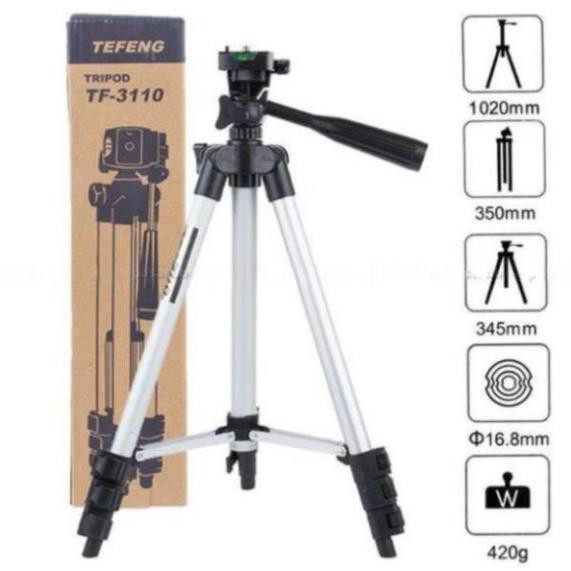 Gậy 3 Chân Tripod 3110 105cm Chuyên Chụp Hình Live Stream - giá đỡ máy ảnh kiêm gậy tự sướng