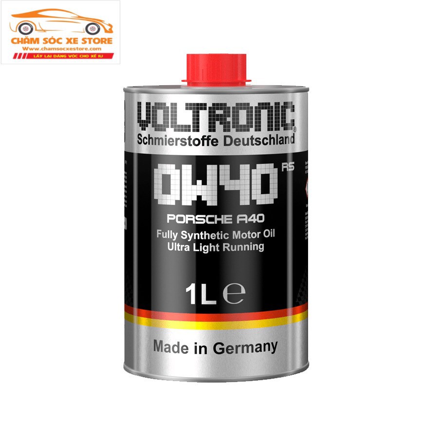 Nhớt Voltronic 0W-40 Porsche A40 Fully Synthetic Motor Oil 1 lít chamsocxestore