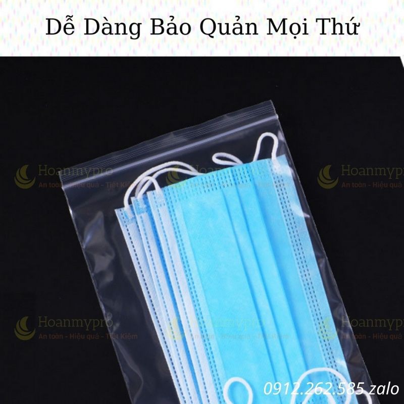 Túi zip chỉ đỏ 1kg túi khóa zip bấm miệng loại dày hàng có sẵn nhiều kích thước ...