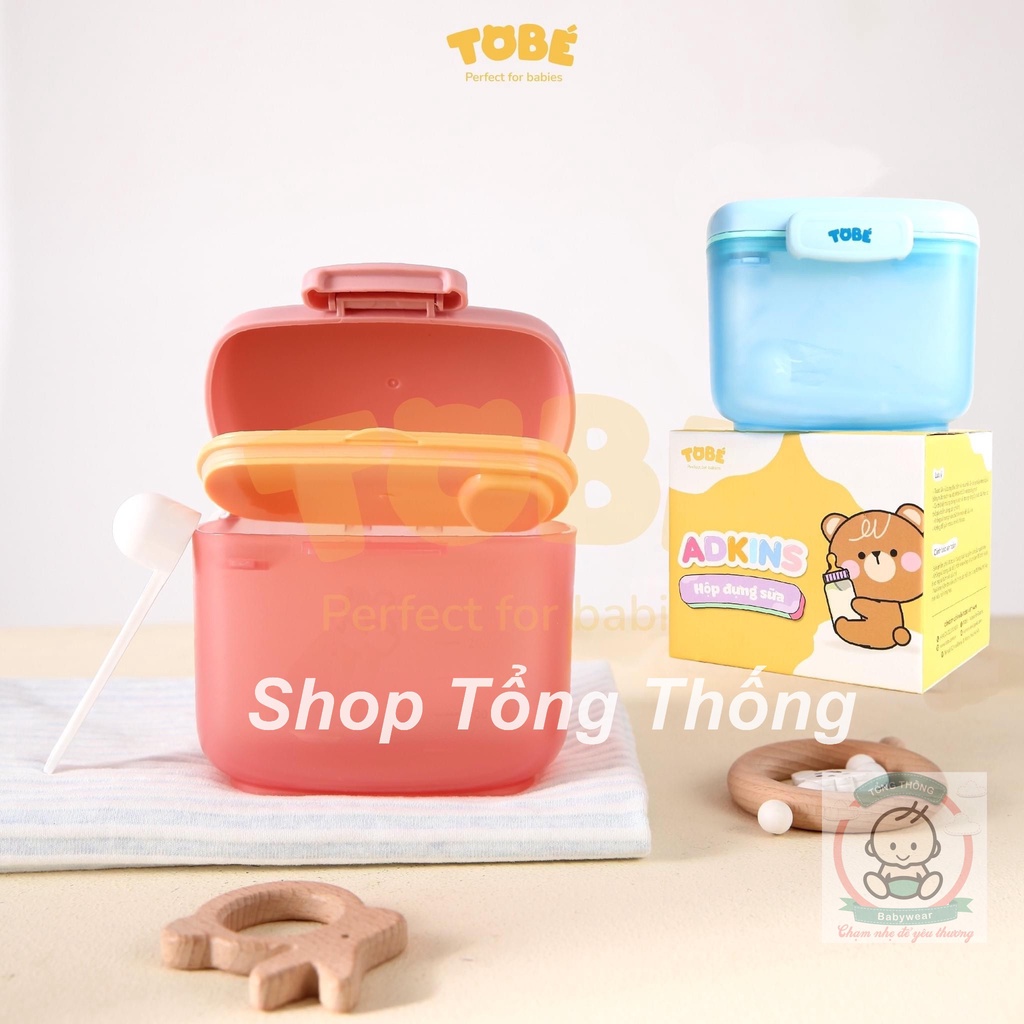 Hộp đựng sữa bột Adkins cao cấp an toàn hàng chính hãng 100% tobe tiện dụng cho bé khi đi chơi, đi du lịch 3101