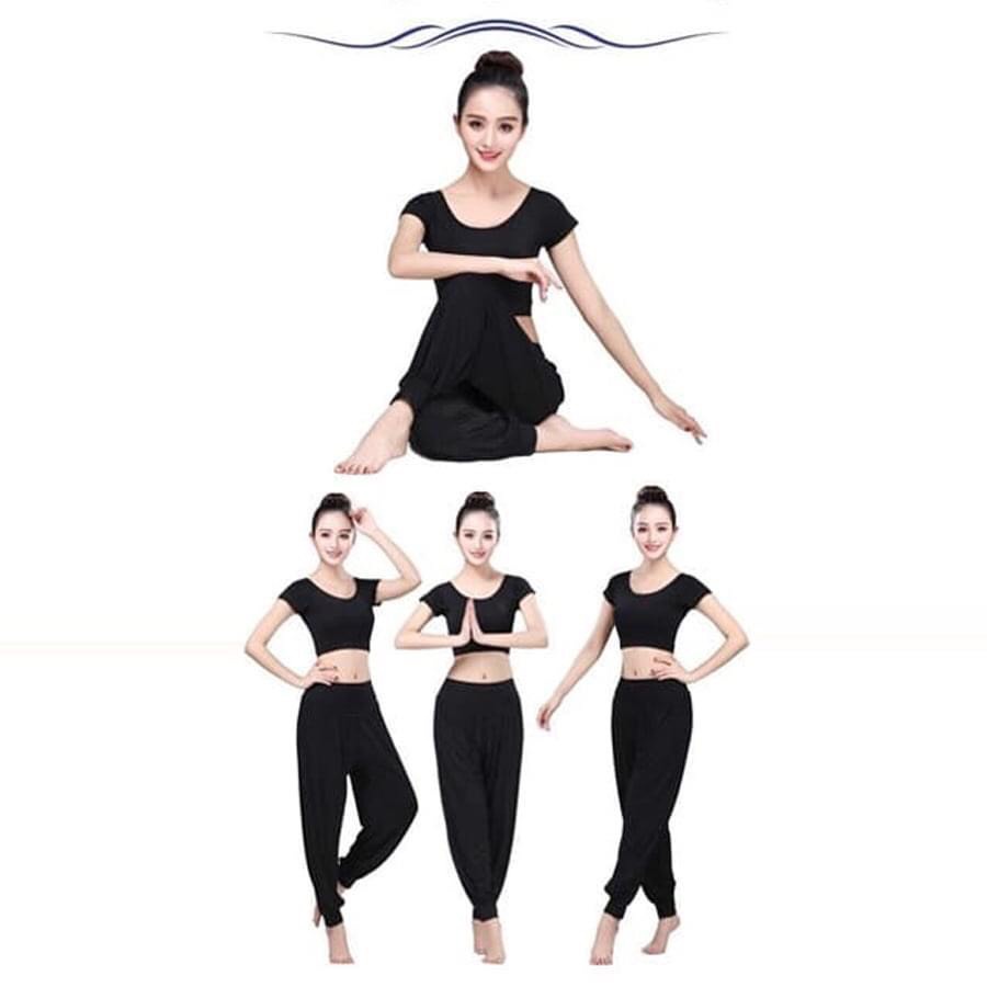 [Rẻ vô địch] Bộ alibaba tập yoga , tập zumba, tập múa chất thun coton co giãn đa chiều thoáng mát ... Hàng VNXK