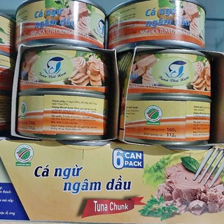 Khuyến mãi 6 lon cá Ngừ sọc dưa ngâm dầu loại (160g)