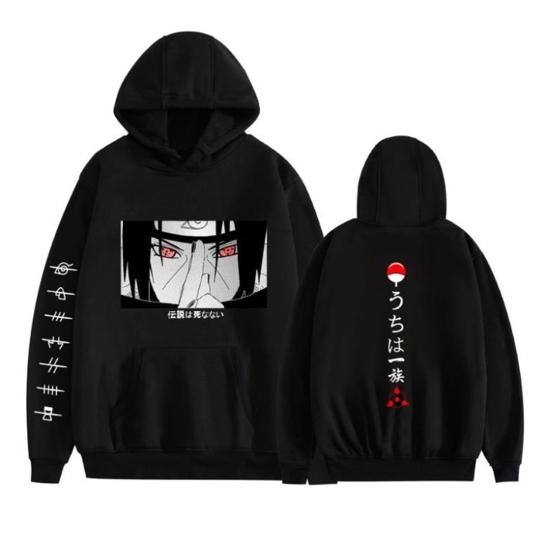 Áo Hoodie Dài Tay Naruto, Itachi Uchiha Nam Nữ Đủ Size siêu chất