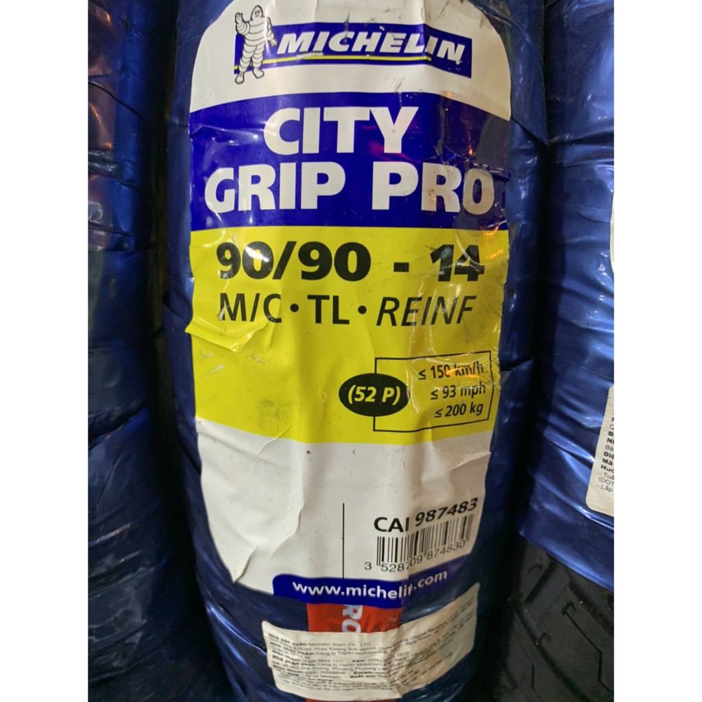 Vỏ xe Michelin 90/90-14 gai city Grip Pro và các size khác của michelin City Grip Pro