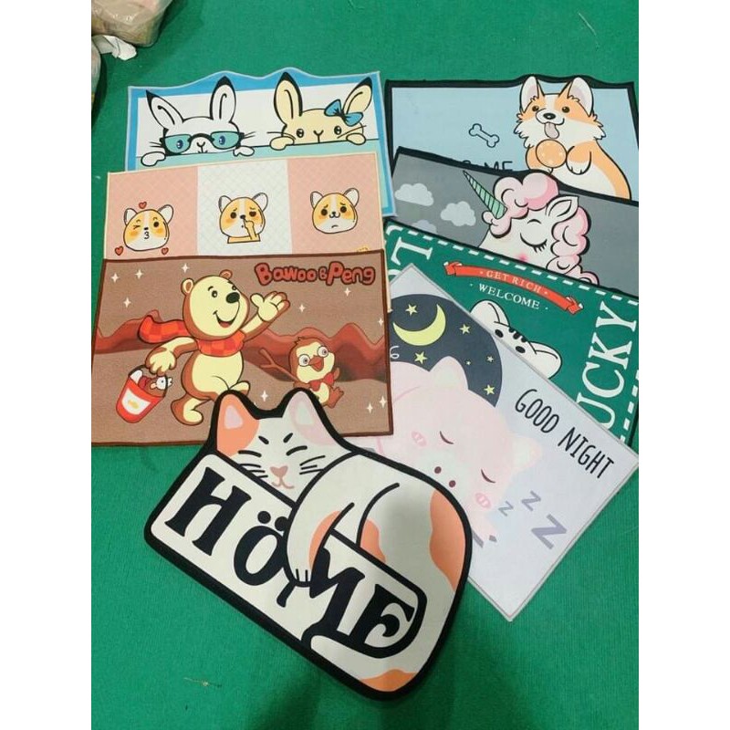 thảm lau chân hình thú