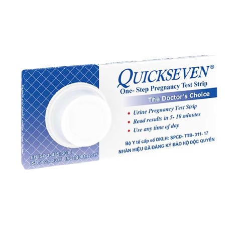QUE THỬ THAI QUICKSEVEN CHO KẾT QUẢ NHANH, CHÍNH XÁC