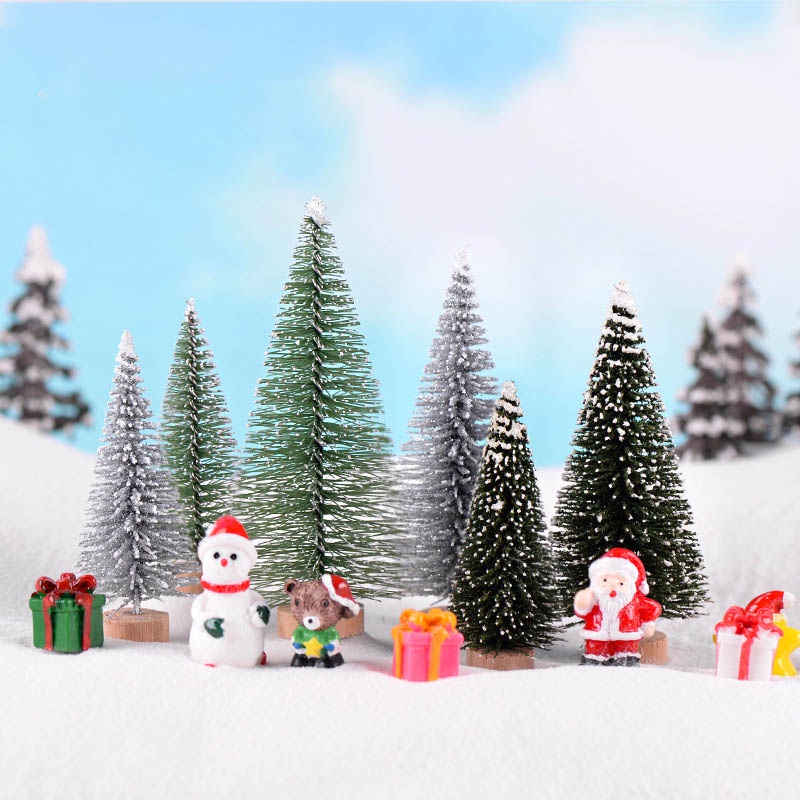 [Phụ kiện chụp ảnh] Đồ trang trí noel Mini (Cây thông, ông già, người tuyết,...)