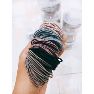 Set 100 Dây Chun Buộc Tóc Tiện Lợi