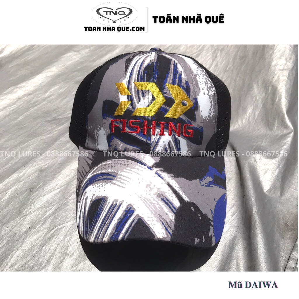 Mũ lưỡi trai Daiwa đội đi câu TNQ LURES - TOÁN NHÀ QUÊ ( Giao màu ngẫu nhiên )