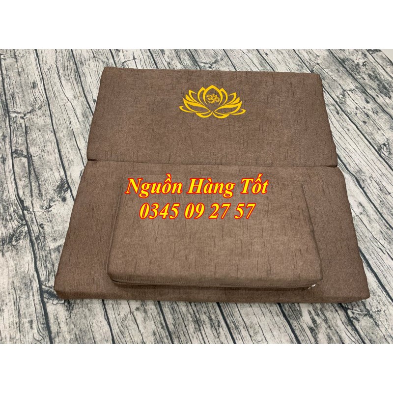 Nệm Ngồi Thiền Size 70x70cm Tọa Cụ Kèm Bồ Đoàn Phong Cách Phật Giáo Sang Trọng