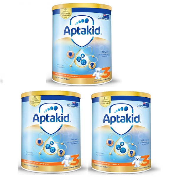 Sữa bột Aptakid New Zealand hộp thiếc (900g/lon) cho bé từ 24 tháng