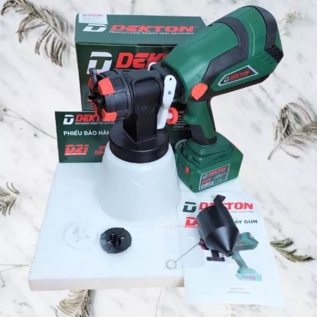 Máy Phun Sơn Dùng Pin Dekton D21-MPS1000