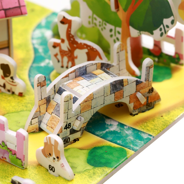 BỘ ĐỒ CHƠI XẾP HÌNH LẮP RÁP MÔ HÌNH 3D DIY-  HAPPY HOUSE VÀ VƯỜN CÂY MINI- THƯƠNG HIỆU ZILIPOO