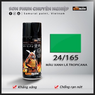 COMBO Sơn Samurai màu 165 gồm 4 chai đủ quy trình độ bền cao (Lót 2K04 – Nền 102 - Màu 165 - Bóng 2K01)