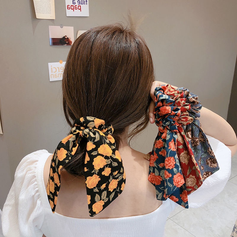 Dây Cột Tóc Đính Nơ Phong Cách Hàn Quốc Cho Nữ