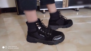 Boots combat/Giày nam, thời trang, phong cách Hàn Quốc,