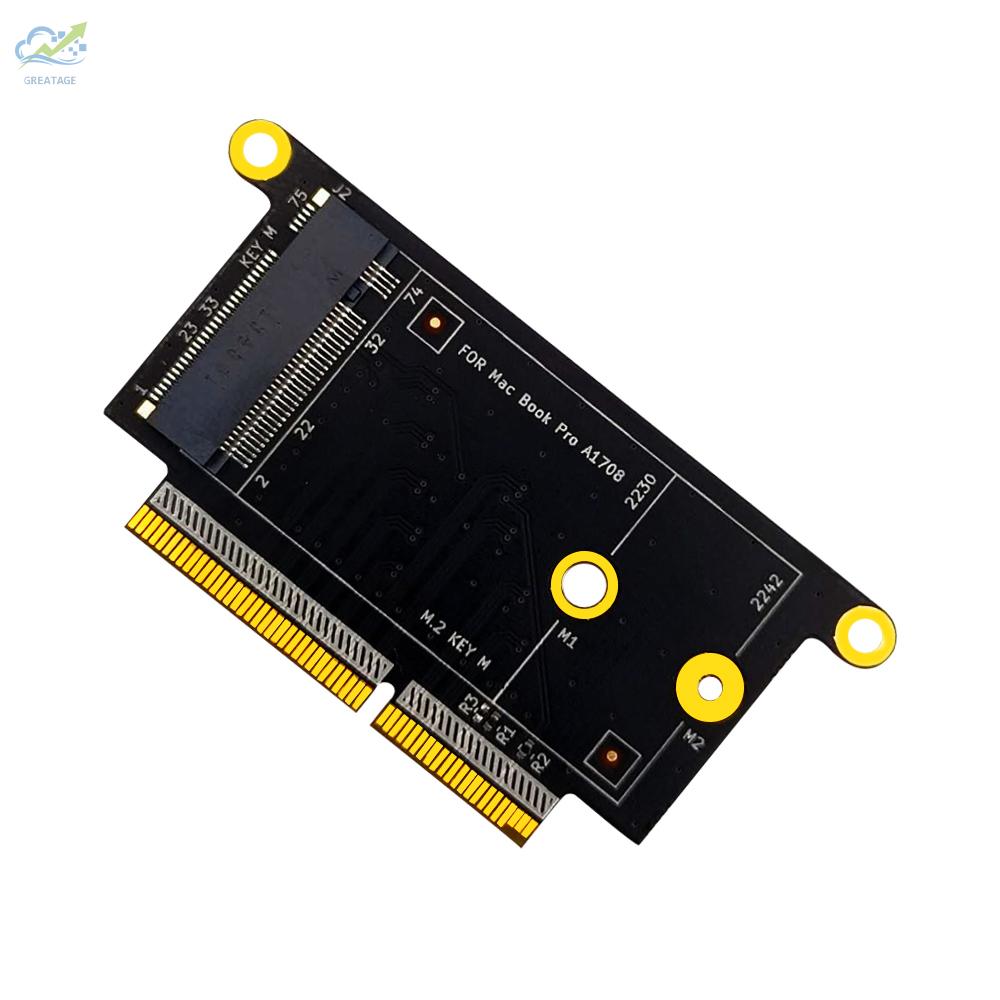 g☼M.2 NVME SSD Adapter Card M.2 NVMe Key M 2230/2242 SSD Converter Card Replacement for MacBook Pro A1708