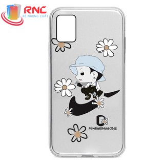 Ốp lưng Samsung A31 hoa cúc Peaceminusone dẻo trong Silicone in hình(sản phẩm có 6 mẫu).