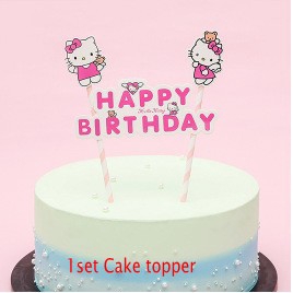 Bộ dụng cụ ăn uống hình Hello Kitty dễ thương cho bé