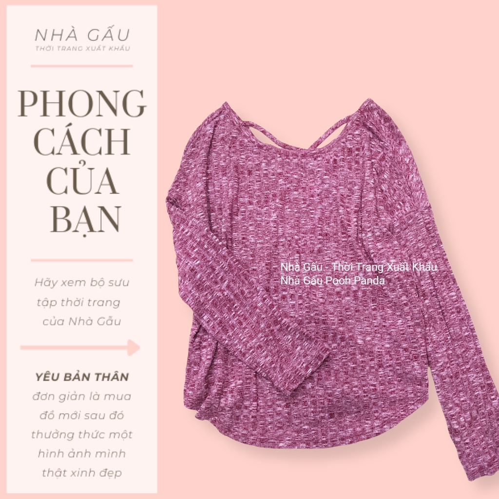 Áo len dài tay cho nữ chất mềm đẹp