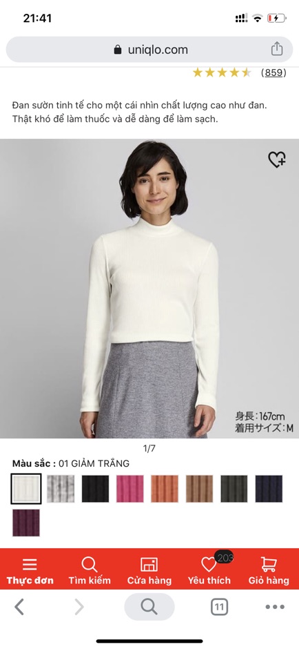 Áo len tăm 2019 uni japan