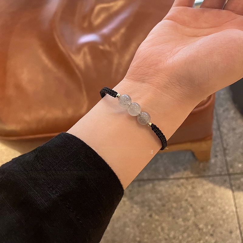 Vòng Tay Dây Bện Màu Đen Có Thể Điều Chỉnh Phong Cách Cổ Điển Thời Trang Cho Nam Và Nữ