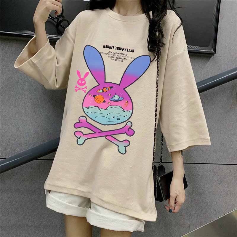 ❤️ GIÁ RẺ ❤️ áo thun nam nữ unisex tay lỡ in hình , kiểu áo phông dáng rộng cổ tròn chất cotton co giãn 4 chiều
