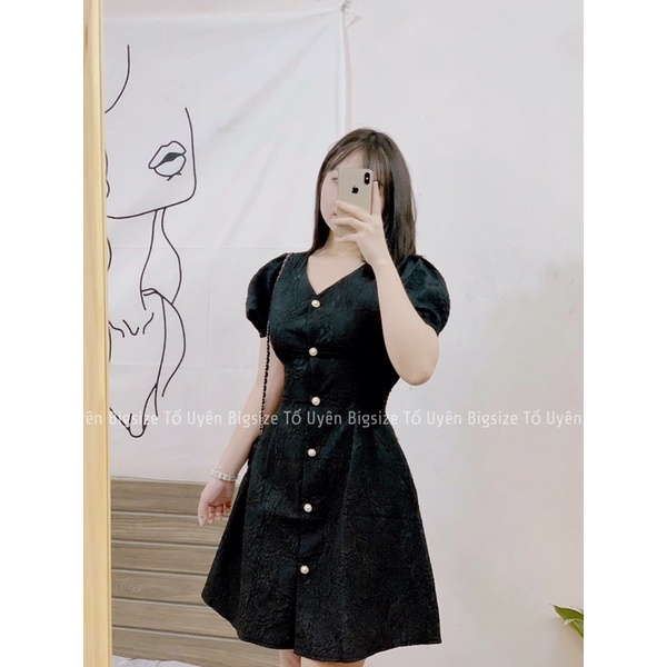 (T.U Bigsize 50-80kg) Váy Xốp Sơ Mi Phong Cách Ngọt Ngào #57 Có Chun Sau