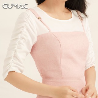 Đầm yếm tay nhún DA875 GUMAC
