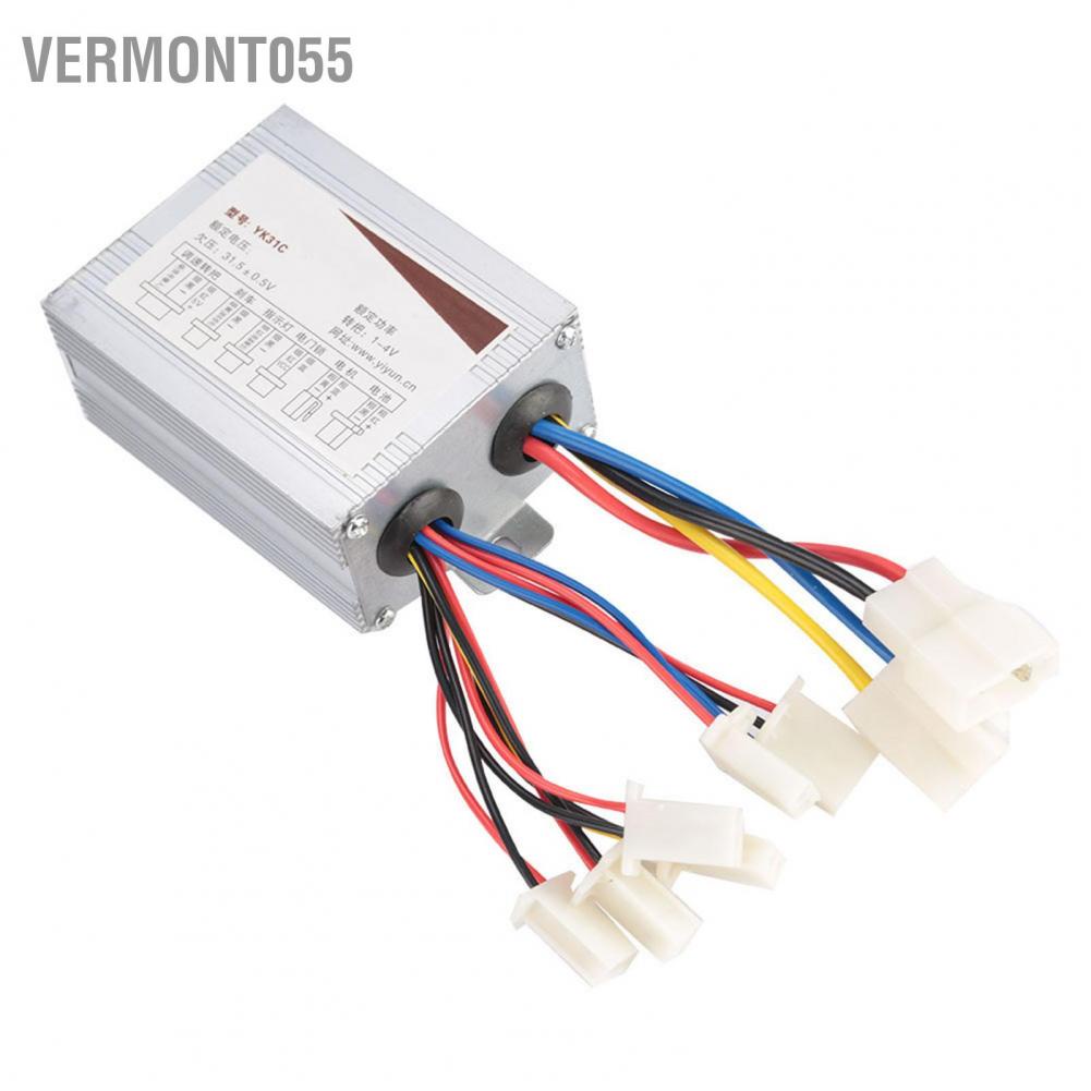 Vermont055 500W Motor Brushed Speed Controller &amp; Throttle Grip for Electric Bicycle Scooter Tricycle