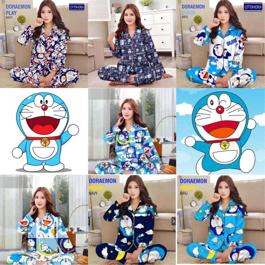 Áo Choàng Ngủ Hình Doraemon Xinh Xắn Glorystore99