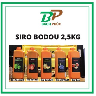 Siro Bodou Syrup Bodou vị Dâu - Đào - Việt Quất -Dưa Lưới 2.5KG --- Nguyên Liệu Pha Chế - KHO PHA CHẾ BÁCH PHÚC ĐÀ NẴNG