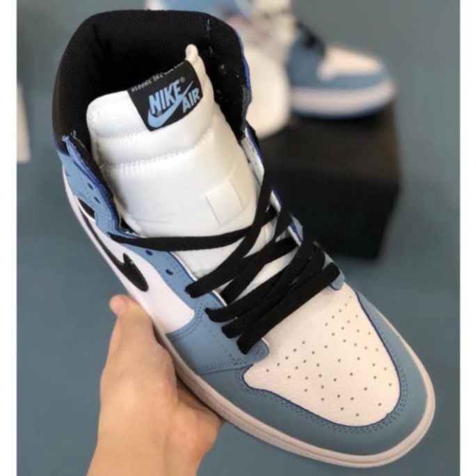 Giày Sneaker Air 1 High Xanh Cao Cổ University Blue, Giày Thể Thao Nữ JD1 Fullbox | BigBuy360 - bigbuy360.vn