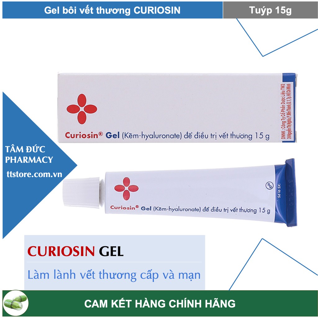 CURIOSIN GEL - Gel giúp làm lành vết thương Curiosin 15g