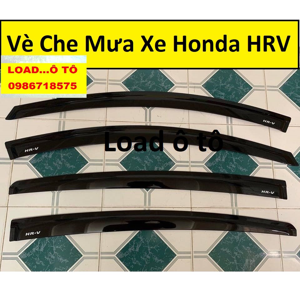 Vè Che Mưa Xe Honda HRV 2022-2018 Mẫu Chỉ Mạ Crom Cao Cấp Và Vè Đen Thái