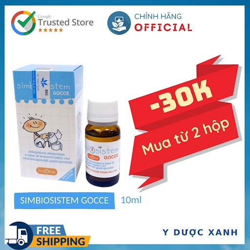 Mua [Chính Hãng] SIMBIOSISTEM GOCCE, 10ml, Men vi sinh nhỏ giọt cho bé, trẻ em - Y Dược Xanh