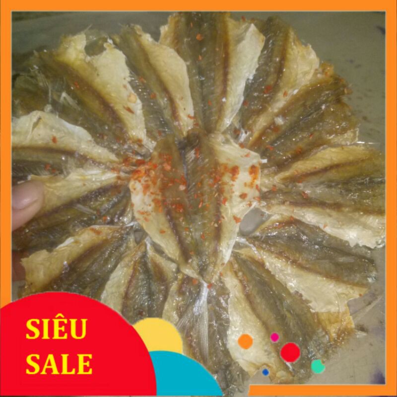 Cá chỉ vàng khô bông ớt - tẩm mè [LOẠI MỘT] từ 500gr - 1kg ăn rất ngon, vị vừa miệng, cá được xếp hình như bông hoa