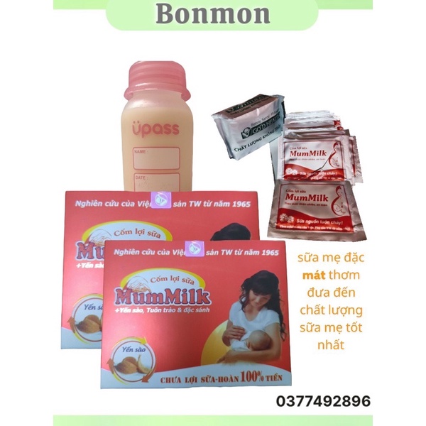 Cốm lợi sữa Mummilk yến sào🧡chính hãng🧡- Tuôn trào, đặc sánh (1 hộp 20 gói)-không lợi sữa hoàn tiền