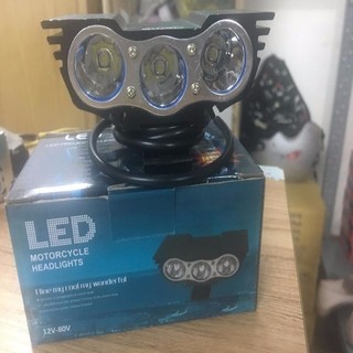 Đèn Led mắt cú 3 bóng | đèn led xe máy