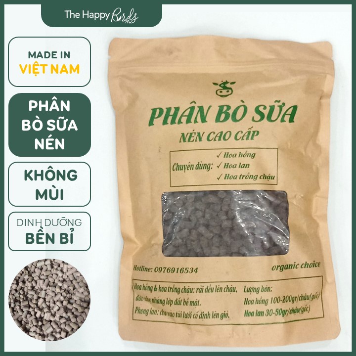 Phân hữu cơ phân giải chậm, KHÔNG MÙI/ Bổ sung dinh dưỡng cho cây/ Phân bón cây cảnh/ Phân bón hoa hồng, phong lan