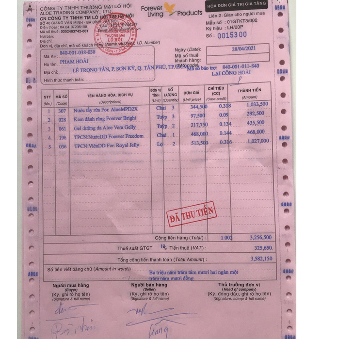 Nước Uống Dinh Dưỡng cho Khớp Forever FreeDom 196Flp