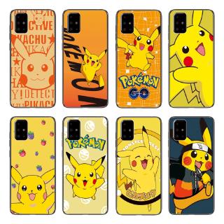 Ốp điện thoại Tpu mềm in họa tiết Pikachu dễ thương cho Samsung Galaxy A71/A51/A41/A31/A21/A11